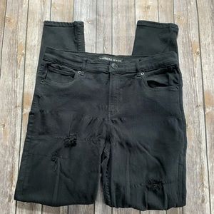 Distressed Express Jeggings